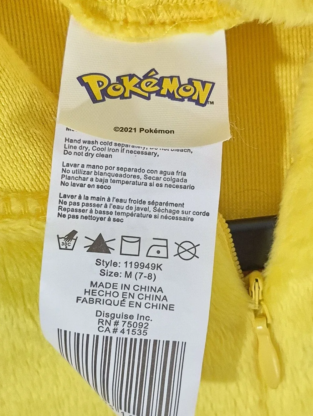 Pokemon Boys Halloween Costume For Sale